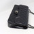 Chanel Classic Jumbo Double Flap Black Quilted Caviar with silver hardware-1653432495
