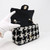 Chanel 20S Mini Rectangular Ecru, Black & White Tweed and light gold hardware