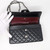 Classic Medium Double Flap Black Quilted Caviar with silver hardware