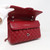 Chanel Classic Medium Double Flap 17B Red Quilted Caviar with silver hardware