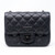 Remaining balance: Chanel Classic Mini Square 17S So Black Crumpled Calfskin with shiny hardware