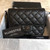 Remaining balance: Chanel Classic Mini Square 17S So Black Crumpled Calfskin with shiny hardware