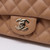 Chanel Classic Mini Square 18S Dark Beige/Caramel Quilted Caviar with light gold hardware