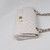 Chanel Classic Medium Double Flap 19B White Quilted Caviar with light gold hardware