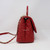 VAN CLEEF 
ARPELS Chanel Coco Handle Small 19A Red Quilted Caviar with brushed gold hardware 
