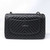 Chanel Classic Jumbo Double Flap 16S Black Chevron Caviar with silver hardware