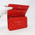 VAN CLEEF & ARPELS Partial payment: Chanel Classic Wallet on Chain Red Quilted with silver hardware 
