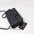 VAN CLEEF & ARPELS Chanel Classic Mini Rectangular 17S So Black Crumpled Calfskin with shiny black hardware 