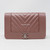 VAN CLEEF & ARPELS Chanel Wallet on Chain 19P Iridescent Rose Gold Caviar with silver hardware 