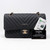 VAN CLEEF 
ARPELS Chanel Classic Medium 19S Black Chevron Matte Caviar with light gold hardware-1653434182 