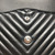 VAN CLEEF 
ARPELS RESERVED: Chanel Classic Jumbo Double Flap 16S Black Chevron Caviar with silver hardware 