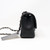 Chanel Classic Mini Rectangular 17B Black Quilted Caviar with silver hardware