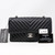 VAN CLEEF 
ARPELS Chanel Classic Medium Double Flap 17S Chevron Caviar with silver hardware 