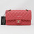 Chanel Classic Medium Double Flap 19B Rose/Pink Quilted Caviar with light gold hardware