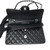 VAN CLEEF 
ARPELS Partial payment: Chanel Classic Medium Double Flap Black Quilted Caviar with silver hardware 