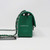 VAN CLEEF & ARPELS Chanel Classic Mini Rectangular 17S Green Chevron Caviar with silver hardware 