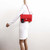 VAN CLEEF 
ARPELS Chanel Classic Medium Double Flap 17S Red Chevron Caviar with silver hardware 