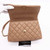 Chanel Mini Coco Handle 19A Dark Beige Quilted Caviar with brushed gold hardware