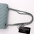 VAN CLEEF 
ARPELS Chanel Classic Small Double Flap 20B Blue-Gray/Grey Quilted Caviar with silver hardware 