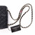 Chanel Classic Mini rectangular 17B Black Quilted Caviar with light gold hardware-1653436348
