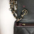 VAN CLEEF & ARPELS Chanel Classic Mini rectangular 17B Black Quilted Caviar with light gold hardware-1653436348 