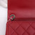 Classic Mini Square 17B Red Quilted Caviar with silver hardware