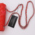 VAN CLEEF & ARPELS Chanel Mini Rectangular 17C Red Quilted Patent with silver hardware 
