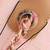 Chanel Deauville with handle 20P Pink/Beige Mixed Fibers with light gold hardware