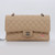 Chanel Classic Medium Double Flap Beige Clair Quilted Caviar with silver hardware
