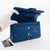 Classic Small Double Flap 21C Blue Quilted Caviar with light gold hardware