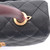 VAN CLEEF 
ARPELS Chanel Mini Coco Handle 17B Black Quilted Caviar with Real Burgundy Lizard Handle with brushed gold hardware 