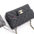 Chanel Classic Mini Rectangular 21P Black Quilted Lambskin with light gold hardware