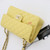 Chanel Classic Small Double Flap 21P Yellow Quilted Caviar with light gold hardware