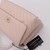 VAN CLEEF 
ARPELS Chanel Coco Handle 20A Beige/Pink Chevron Caviar with shiny light gold hardware 