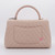 VAN CLEEF 
ARPELS Chanel Coco Handle 20A Beige/Pink Chevron Caviar with shiny light gold hardware 