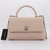 VAN CLEEF 
ARPELS Chanel Coco Handle 20A Beige/Pink Chevron Caviar with shiny light gold hardware 
