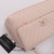 VAN CLEEF 
ARPELS Chanel Coco Handle 20A Beige/Pink Chevron Caviar with shiny light gold hardware 
