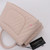 VAN CLEEF 
ARPELS Chanel Coco Handle 20A Beige/Pink Chevron Caviar with shiny light gold hardware 