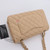 VAN CLEEF 
ARPELS Chanel Classic Medium Double Flap 19C Beige Quilted Caviar with light gold hardware 