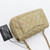 VAN CLEEF & ARPELS Chanel Classic Mini Rectangular 15C Pearly Gold Quilted Caviar with brushed gold hardware 