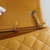Chanel Classic Mini Rectangular Mustard Yellow Quilted Caviar with brushed gold hardware hardware