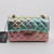 Chanel Mini Reissue/2.55 20A Rainbow Reissue Aged Quilted Calfskin with shiny light gold hardware