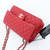 VAN CLEEF 
ARPELS Chanel Classic Medium Double Flap 19B Red Quilted Caviar with light gold hardware 