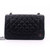 VAN CLEEF & ARPELS Chanel Classic Jumbo Double Flap Black Quilted Caviar with silver hardware-1653439393 