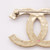 Chanel 21P Metal CC Quilted Brooch Light Goldtone