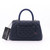 VAN CLEEF 
ARPELS Chanel Mini Coco Handle 21P Navy Quilted Caviar with lizard embossed handle and light gold hardware 