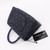 VAN CLEEF 
ARPELS Chanel Mini Coco Handle 21P Navy Quilted Caviar with lizard embossed handle and light gold hardware 