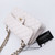 VAN CLEEF 
ARPELS Classic Small Double Flap 21S White Quilted Caviar with light gold hardware 