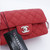VAN CLEEF & ARPELS Partial payment: Chanel Classic Mini Rectangular 18C Deep Red Quilted Caviar Silver hardware 
