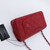 VAN CLEEF & ARPELS Partial payment: Chanel Classic Mini Rectangular 18C Deep Red Quilted Caviar Silver hardware 